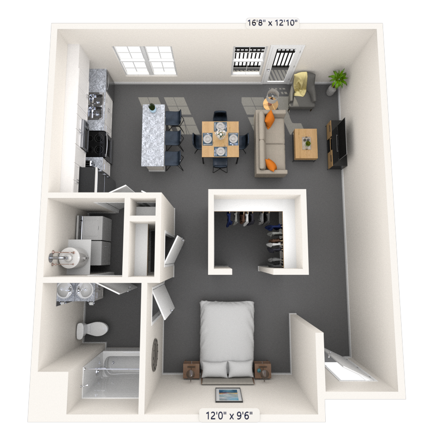 Floorplan image of unit 1121